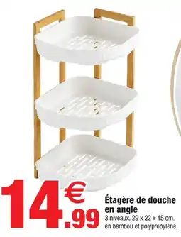 Bazarland Étagère de douche en angle offre
