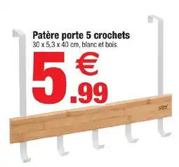 Bazarland 5five Patère porte 5 crochets offre