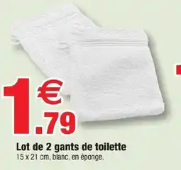 Bazarland Gants de toilette offre