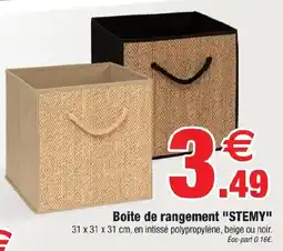 Bazarland STEMY Boite de rangement offre