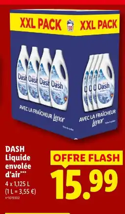 Lidl Dash liquide envolée d'air offre