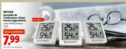 Lidl Bresser ensemble de 3 indicateurs climat, thermo-hygromètres offre