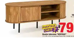 Bazarland HERITAGE Meuble télévision offre