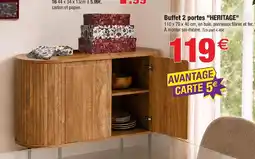 Bazarland Heritage buffet 2 portes offre