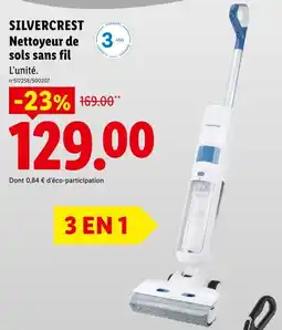 Lidl Silvercrest nettoyeur de sols sans fil offre