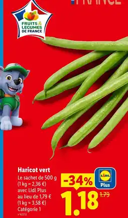 Lidl Haricot vert offre