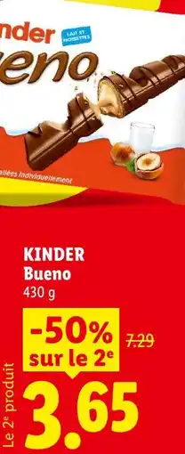 Lidl Kinder bueno offre