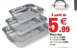 Bazarland Plat à four offre