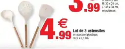 Bazarland Lot de 3 ustensiles offre