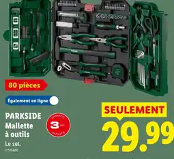 Lidl Parkside mallette à outils offre