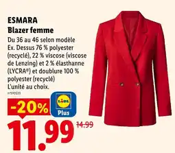 Lidl Esmara blazer femme offre