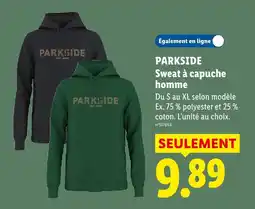Lidl Parkside sweat à capuche homme offre