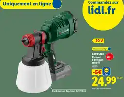 Lidl Parkside pistolet à peinture sans fil offre