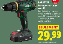 Lidl Parkside perceuse-visseuse sans fil offre