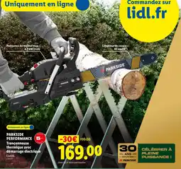 Lidl Parkside performance tronçonneuse thermique avec démarrage électrique offre