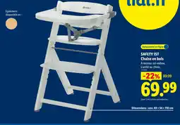 Lidl Safety 1st chaise en bois à monter soi-même offre