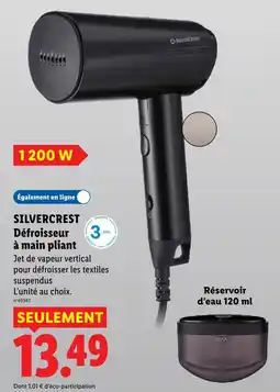 Lidl Silvercrest défroisseur à main pliant offre