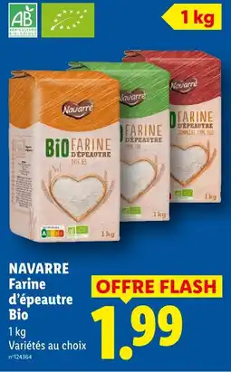 Lidl Navarre farine d'épeautre bio offre