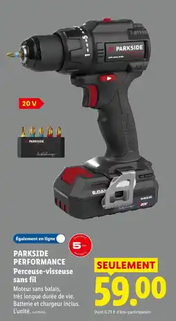 Lidl Parkside perceuse-visseuse sans fil offre
