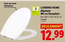 Lidl Livarno home abattant wc en duroplast offre