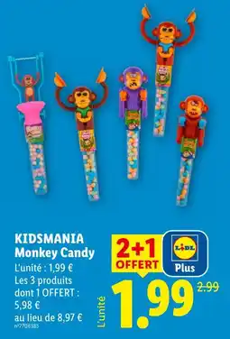 Lidl Kidsmania monkey candy offre