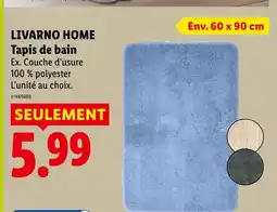 Lidl Livarno home tapis de bain offre