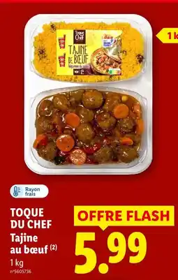Lidl Toque du chef tajine au bœuf offre