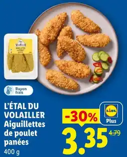 Lidl L'étal du volailler aiguillettes de poulet panées offre