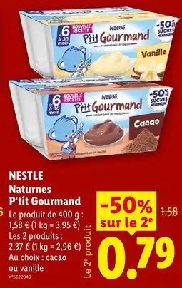 Lidl Nestlé naturnes p'tit gourmand offre