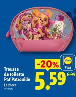 Lidl Pat'patrouille trousse de toilette offre