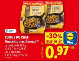 Lidl Toque du chef gnocchis maxi format offre