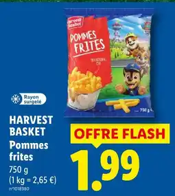 Lidl Harvest basket pommes frites offre