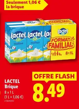Lidl Lactel brique offre