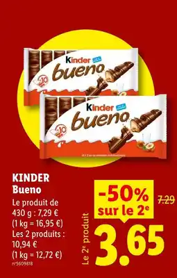 Lidl Kinder bueno offre