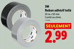 Lidl 3m ruban adhésif toilé noir offre