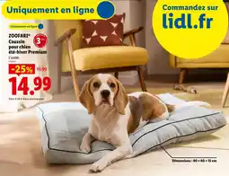 Lidl Zoofari coussin pour chien été-hiver premium offre