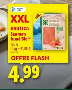 Lidl Nautica saumon fumé bio offre