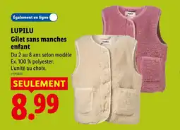 Lidl Lupilu gilet sans manches enfant offre