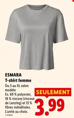 Lidl Esmara t-shirt femme offre