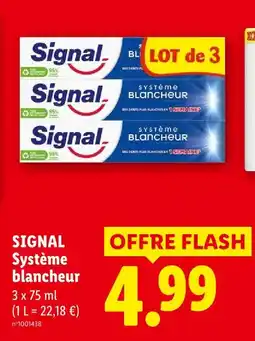 Lidl Signal système blancheur offre