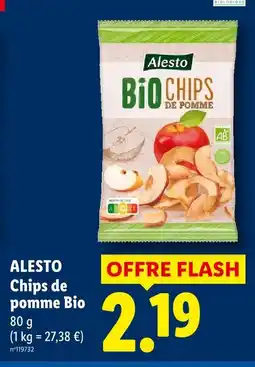 Lidl Alesto chips de pomme bio offre