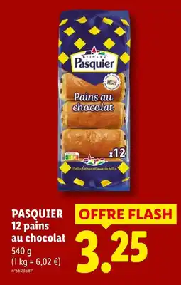 Lidl Pasquier 12 pains au chocolat offre