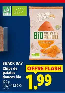 Lidl Snack day chips de patates douces bio offre