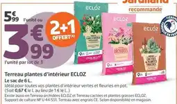 Jardiland U - terreau plantes d'intérieur offre