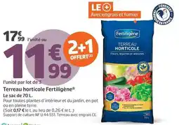 Jardiland Fertiligène - terreau horticole offre