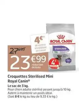 Jardiland Royal canin - croquettes sterilised mini offre