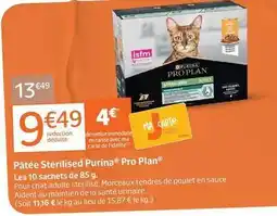 Jardiland Purina - pâtée sterilised offre