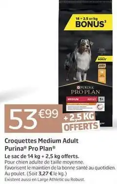 Jardiland Purina - croquettes medium adult offre
