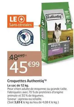 Jardiland Authentiq - croquettes offre