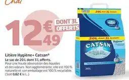 Jardiland Catsan - litière hygiène+ offre